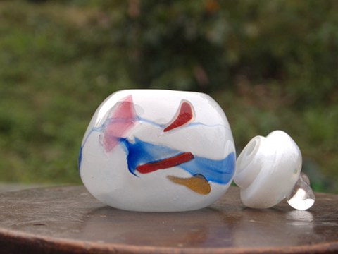 手元供養ガラス骨壷（骨壺）　　[ポンポコ山の・・・]のイメージ画像02