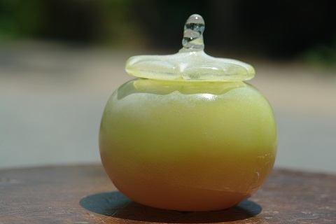 手元供養ガラス骨壷（骨壺）　　[柿の木坂]のイメージ画像